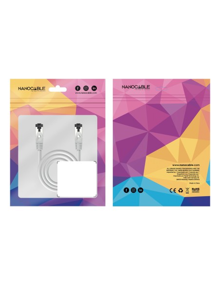 Nanocable Cable red Cat. 8.1 2GHZ SSTP Gris 7m