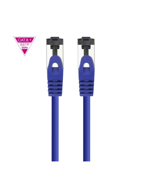 Nanocable Cable red Cat. 8.1 2GHZ SSTP Azul 0,25m