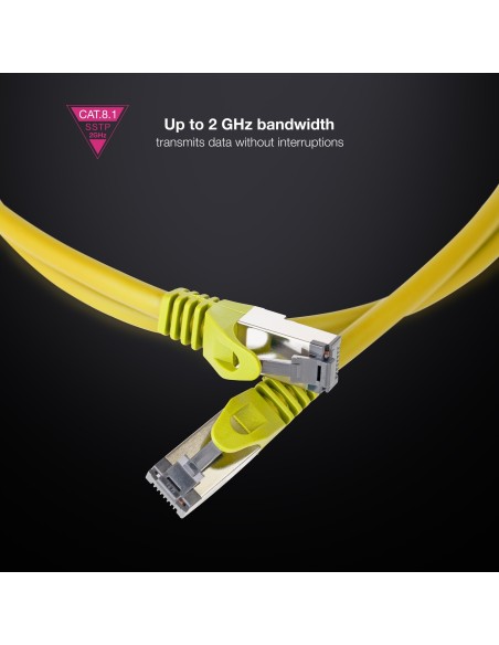 Nanocable Cable red Cat. 8.1 2GHZ SSTP Amari. 25cm