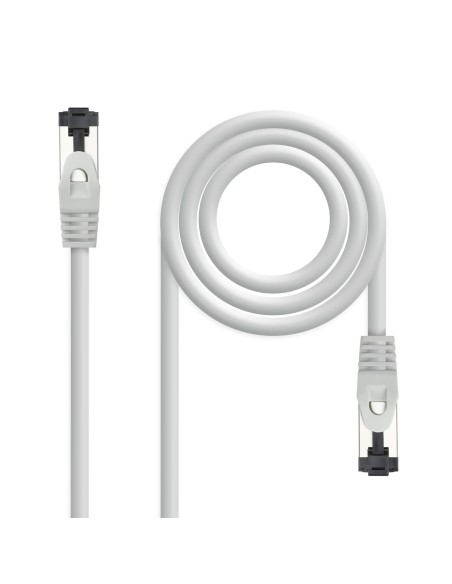 Nanocable Cable red Cat. 8.1 2GHZ SSTP Gris 0,30m