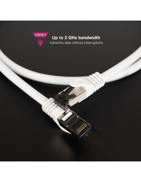 Nanocable Cable red Cat. 8.1 2GHZ SSTP Blanco 30cm