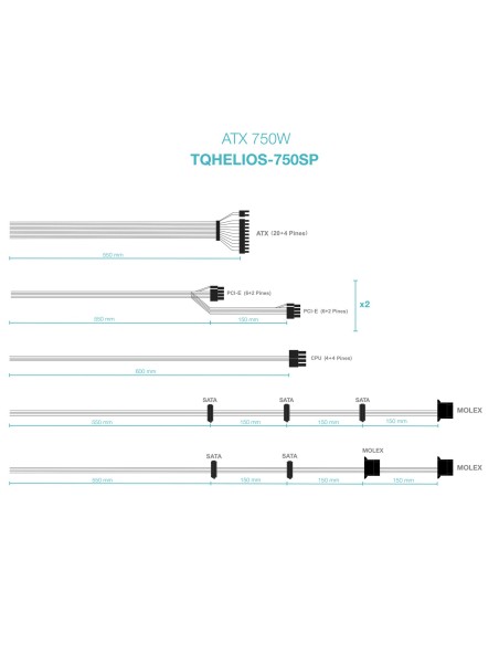 FUENTE ALIMENTACIÃ?N ATX 750W APFC 80PLUS BRONZE