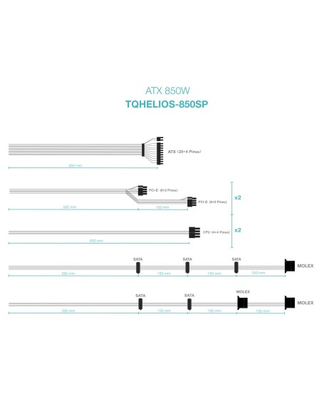 FUENTE ALIMENTACIÃ?N ATX 850W APFC 80PLUS BRONCE