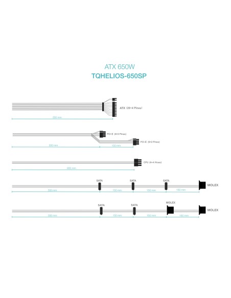 FUENTE ALIMENTACIÃ?N ATX 650W APFC 80PLUS BRONCE