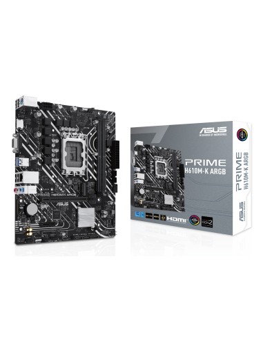 ASUS Placa Base PRIME H610M-K DDR5 ARGB mATX 1700