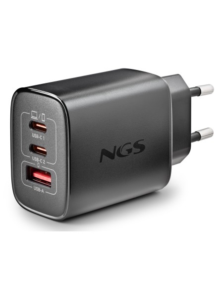NGS CARGADOR GAN ULTRARAPIDO 65W USB-C+ USB-A