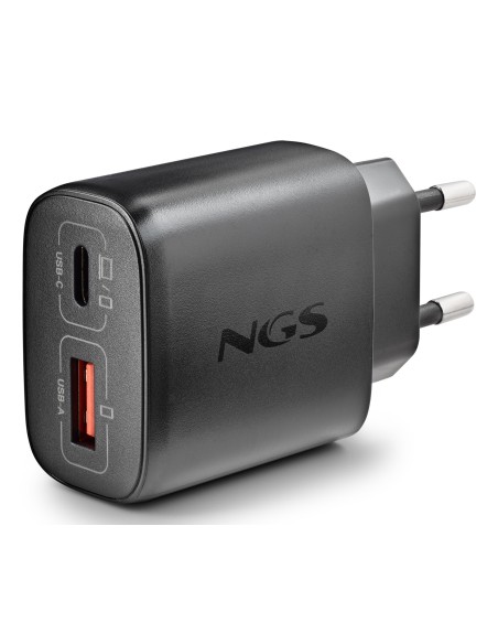 NGS CARGADOR GAN ULTRARAPIDO 45W USB-C+ USB-A