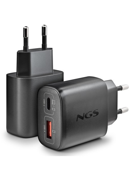 NGS CARGADOR GAN ULTRARAPIDO 45W USB-C+ USB-A