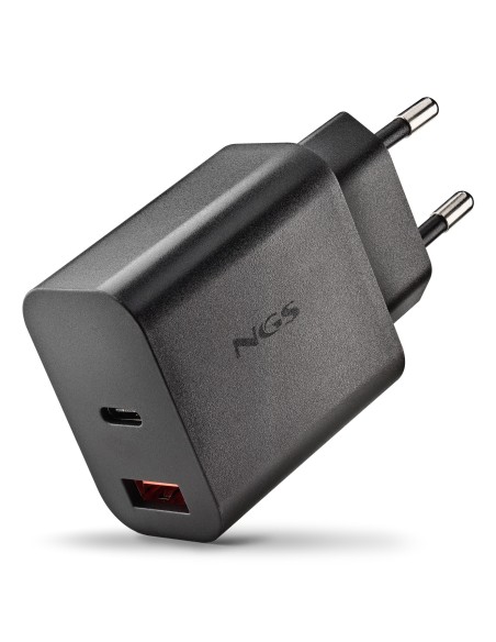 NGS CARGADOR GAN ULTRARAPIDO 30W USB-C+ USB-A