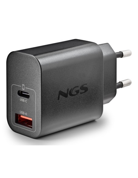 NGS CARGADOR GAN ULTRARAPIDO 30W USB-C+ USB-A