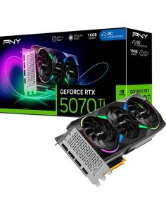 TARJETA GRAFICA PNY GEFORCE RTX 5070 TI TRIPLE FAN 16GB GDDR7 / HDMI - 3XDP / VCG5070T16TFXPB1-O