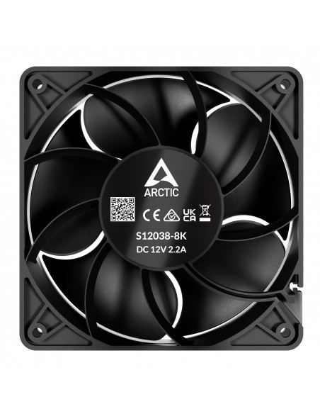 ARCTIC VENTILADOR S12038-8K 12CM NEGRO