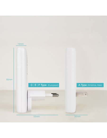 CARGADOR TOOQ PARED GAN USB-C PD+USB-A QC 65W, BLANCO