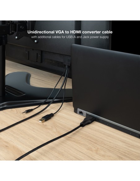 Nanocable Conversor VGA+Audio a HDMI M-M 1,8 m