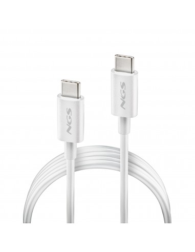 NGS CABLE CARGA RAPIDA USB-C A USB-C 1M BLANCO