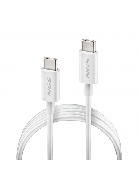 NGS CABLE CARGA RAPIDA USB-C A USB-C 1M BLANCO