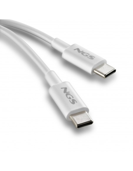 NGS CABLE CARGA RAPIDA USB-C A USB-C 1M BLANCO