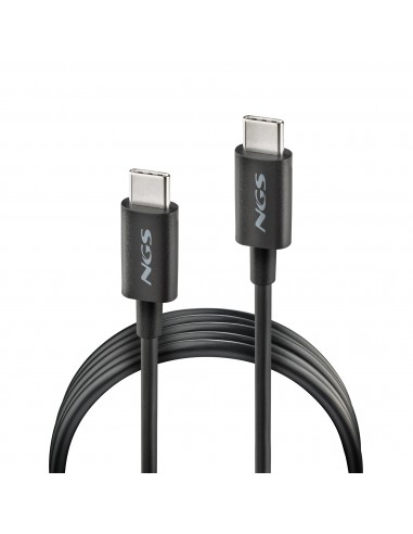 NGS CABLE CARGA RAPIDA USB-C A USB-C 1M NEGRO