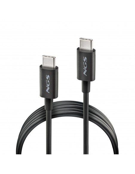 NGS CABLE CARGA RAPIDA USB-C A USB-C 1M NEGRO