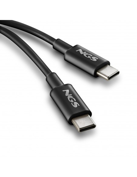 NGS CABLE CARGA RAPIDA USB-C A USB-C 1M NEGRO