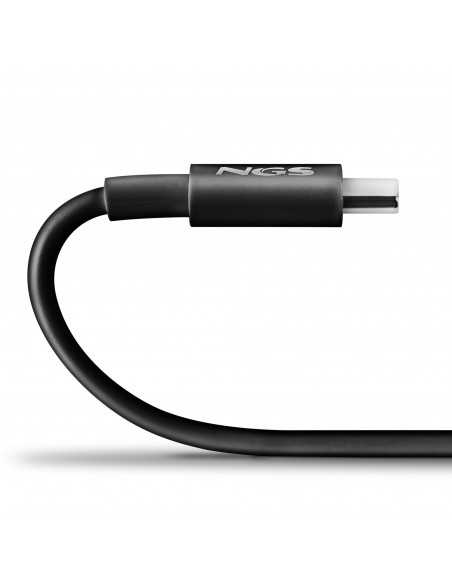 NGS CABLE CARGA RAPIDA USB-C A USB-C 1M NEGRO