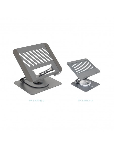 Tooq Soporte mesa 360º dispositivos hasta 13" Gris