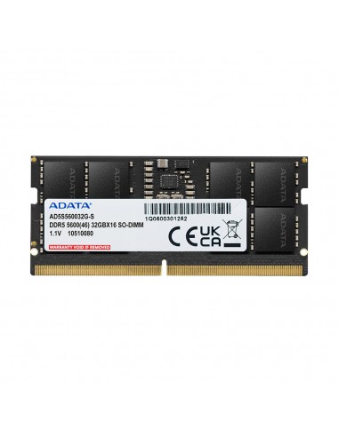 ADATA RAM AD5S560016G-S 16GB 5600Mhz DDR5 SODIMM