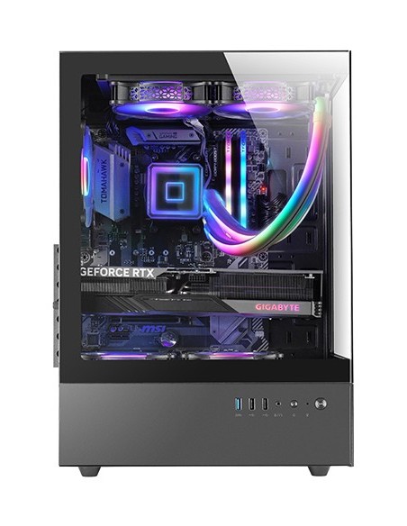 MARS GAMING Caja ATX Ventis FRGB Silence Negro