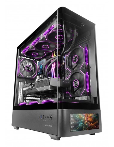 MARS GAMING Caja ATX Pantalla IPS 7,2"