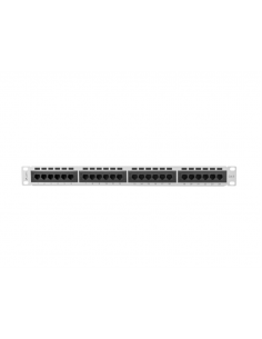 PATCH PANEL LANBERG CAT.6 UTP 24 PUERTOS 1U RACK 19" GRIS