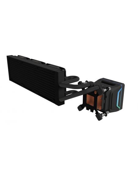 REFRIGERADOR NFORTEC SEDNA 360 LIQUIDA AIO 3X120 ARGB TDP 500W PANT. LCD NEGRO