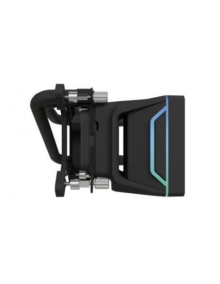 REFRIGERADOR NFORTEC SEDNA 360 LIQUIDA AIO 3X120 ARGB TDP 500W PANT. LCD NEGRO