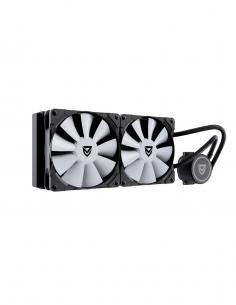 REFRIGERADOR NFORTEC HYDRUS V2 240 LIQUIDA AIO 2X120 RGB TDP 170W 1800RPM BLANCO