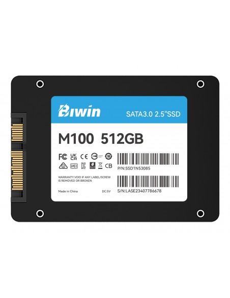 HD SSD 512GB BIWIN 2.5 SATA3 M100 BM100NN512G-RGX