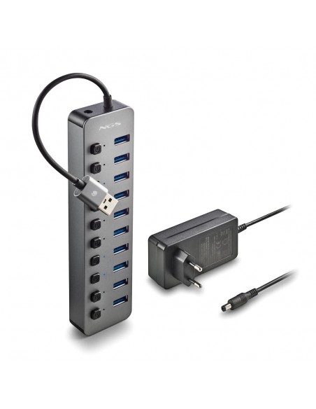 HUB USB NGS 10 PUERTOS USB 3.0 IHUB10