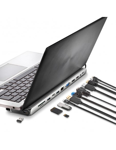 HUB USB NGS 12 PUERTOS USB 2.0 CON ADAPTADOR DE CORRIENTE WONDERDOCK12PRO