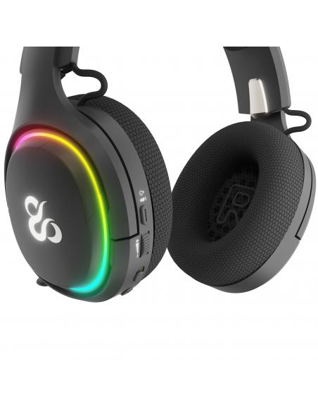 AURICULARES GAMING NEWSKILL ATON V2 TIPO C 2.4GHZ BT 1500MAH RGB ALUMINIO NEGRO