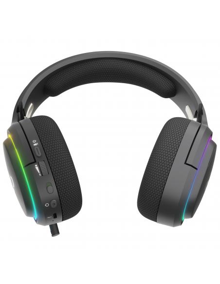 AURICULARES GAMING NEWSKILL ATON V2 TIPO C 2.4GHZ BT 1500MAH RGB ALUMINIO NEGRO
