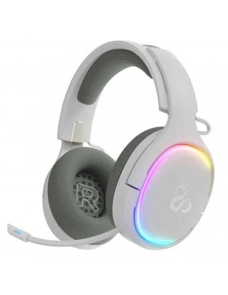 AURICULARES GAMING NEWSKILL ATON V2 IVORY TIPO C 2.4GHZ BT 1500MAH RGB BLANCO