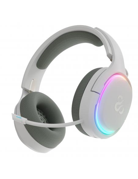 AURICULARES GAMING NEWSKILL ATON V2 IVORY TIPO C 2.4GHZ BT 1500MAH RGB BLANCO