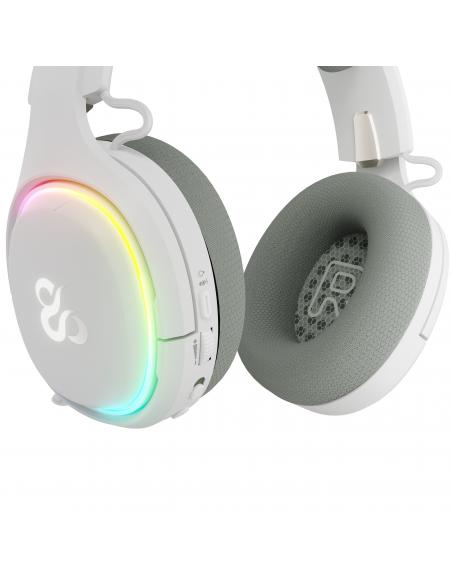 AURICULARES GAMING NEWSKILL ATON V2 IVORY TIPO C 2.4GHZ BT 1500MAH RGB BLANCO