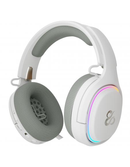 AURICULARES GAMING NEWSKILL ATON V2 IVORY TIPO C 2.4GHZ BT 1500MAH RGB BLANCO