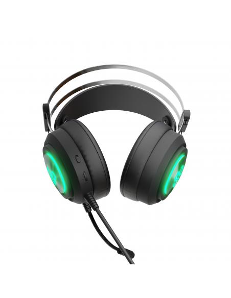 AURICULARES GAMING NEWSKILL DRAKAIN V2 CABLE USB3.5MM RGB PLASTICO METAL NEGRO