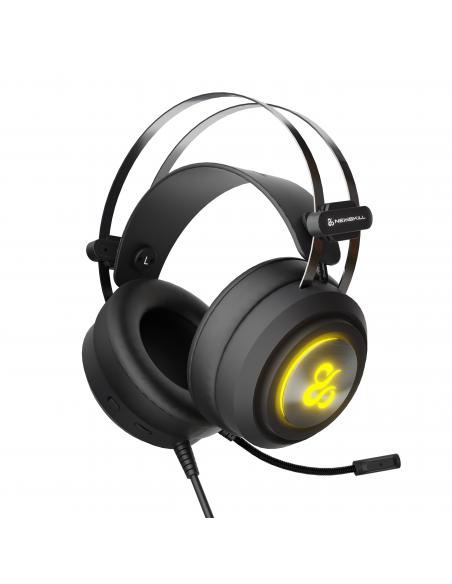 AURICULARES GAMING NEWSKILL DRAKAIN V2 CABLE USB3.5MM RGB PLASTICO METAL NEGRO