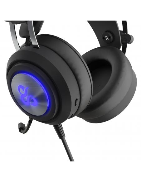 AURICULARES GAMING NEWSKILL DRAKAIN V2 CABLE USB3.5MM RGB PLASTICO METAL NEGRO