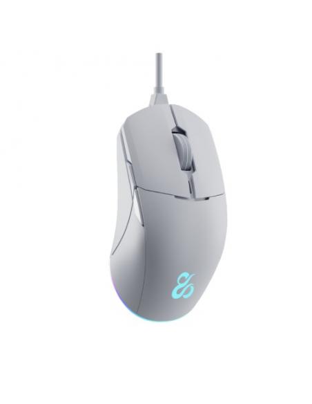 RATON GAMING NEWSKILL CHIRON CABLE 1.8M 8 BOTONES RGB 8000DPI ABS 350 IPS BLANCO
