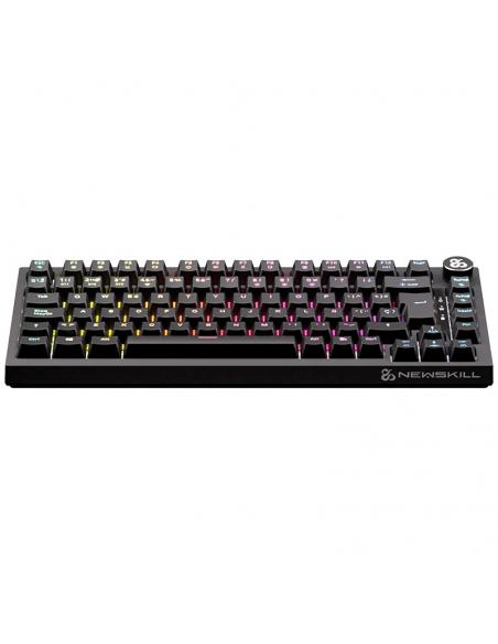 TECLADO GAMING NEWSKILL PYROS PRO 75 2.4GHZ 1200MAH CABLE BT RGB ESPANOL NEGRO