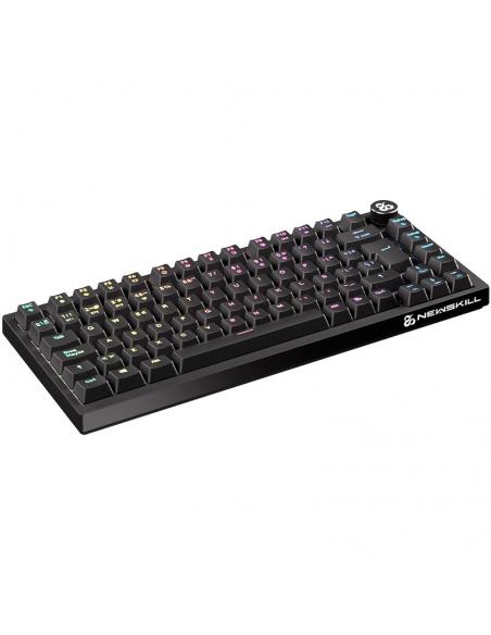 TECLADO GAMING NEWSKILL PYROS PRO 75 2.4GHZ 1200MAH CABLE BT RGB ESPANOL NEGRO