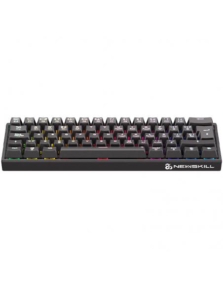 TECLADO GAMING NEWSKILL PYROS V2 60 2.4GHZ 1200MAH CABLE BT RGB ESPANOL NEGRO