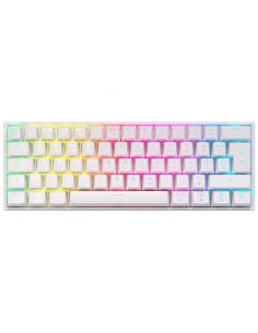 TECLADO GAMING NEWSKILL PYROS V2 IVORY 60 2.4GHZ 1200MAH CABLE BT RGB ESBLANCO